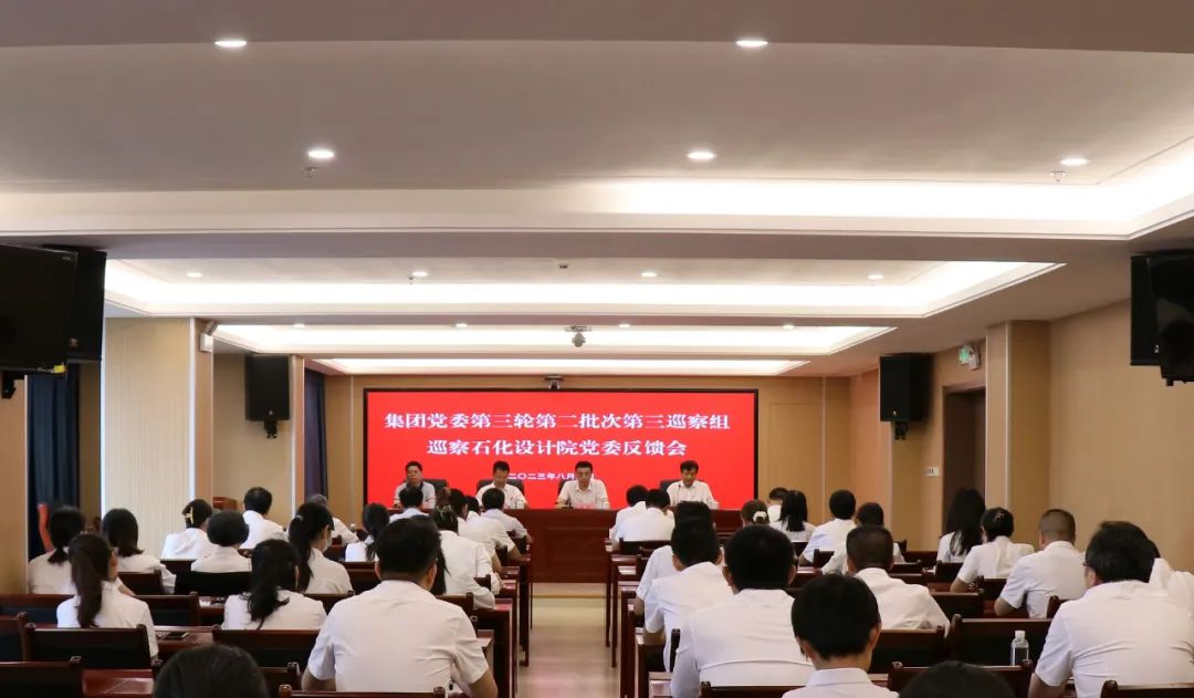 集團(tuán)黨委第三輪第二批次第三巡察組向石化設(shè)計(jì)院黨委反饋巡察情況